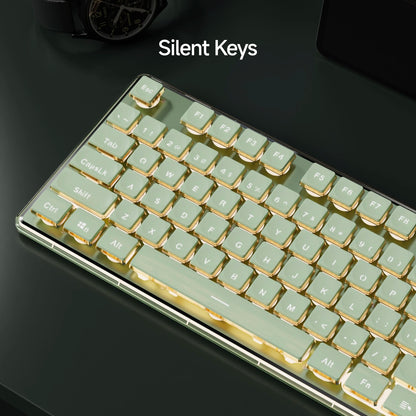 EWEADN V3 Wired Gaming Keyboard - Silent Ergonomic Keyboard for Windows PC, Laptop & E-Sports