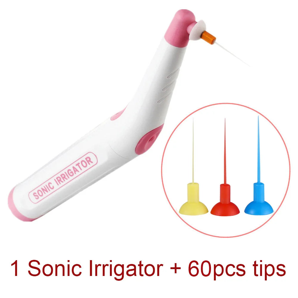 60 PCS Dental Endo Cleaning Tips – Sonic Irrigator Tools for Root Canal & Endodontic Treatment, Dentistry Instrument Set