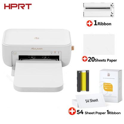 HPRT CP4100 Wireless Color Photo Printer – 300DPI Desktop Thermal Sublimation for 4x6" Photo Paper
