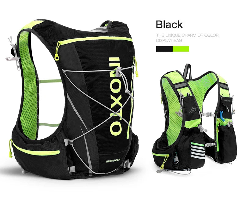 8L Running & Cycling Hydration Vest Backpack — Hiking & Marathon Water Pack with 1.5L Bladder and 500ml Bottle