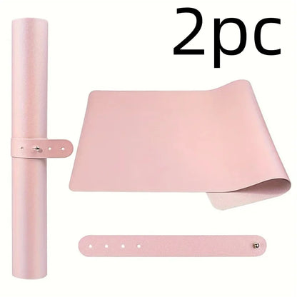 Nail Art Table Mat - Soft Foldable PU Leather Manicure Hand Rest Pad