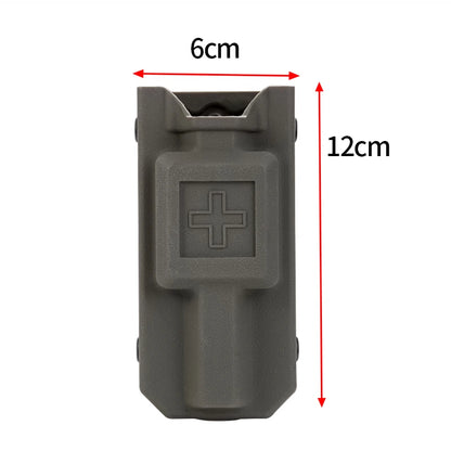 MOLLE Tourniquet Storage Pouch - Outdoor Emergency Medical Kit Bag for Hiking & Camping