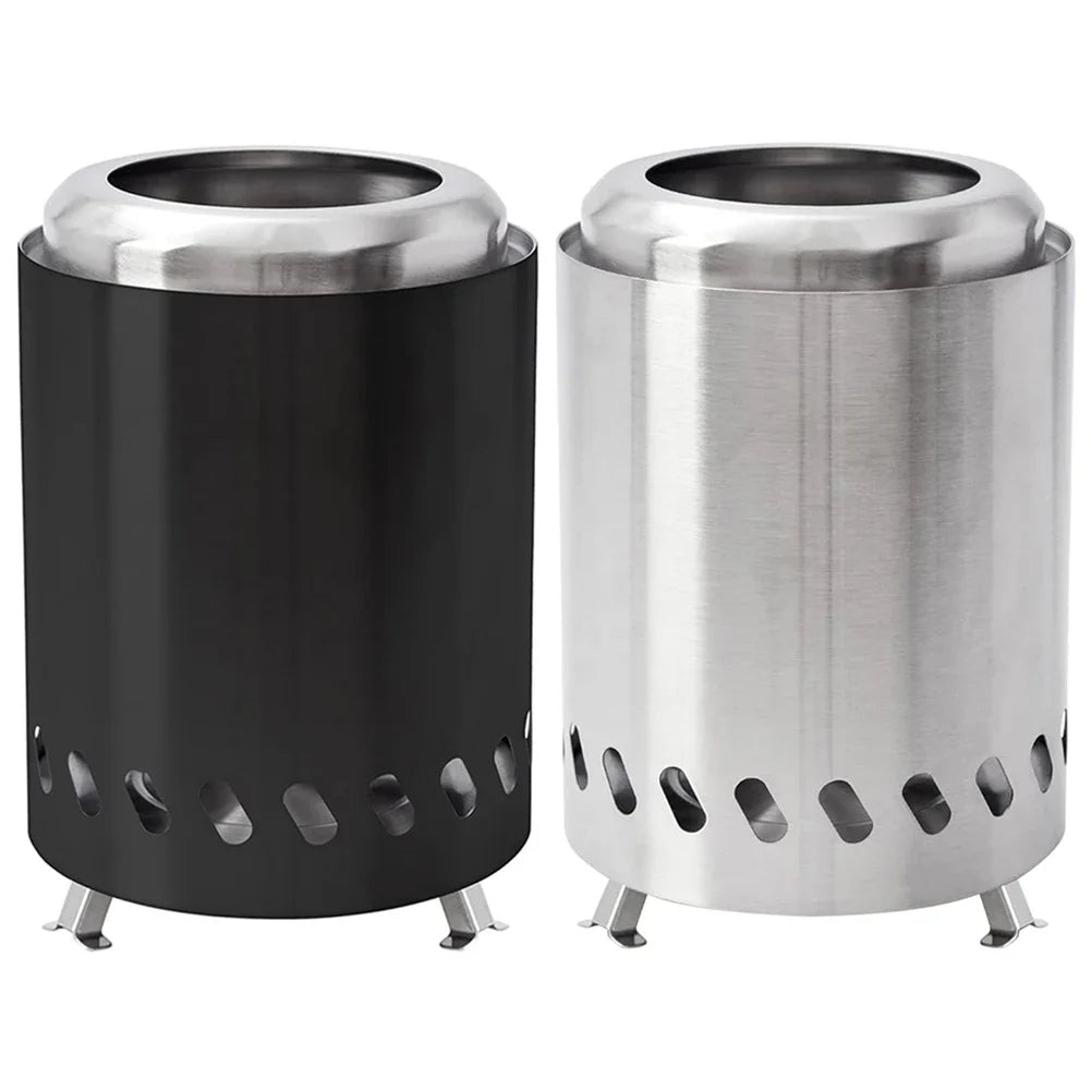 Smokeless Tabletop Fire Pit - Portable Indoor & Outdoor Mini Wood or Pellet Burning Bonfire Stove