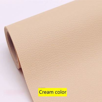 100x137cm Black Self-Adhesive Leather Repair Tape – DIY Sticky Patch for Sofa & Leather Repairs