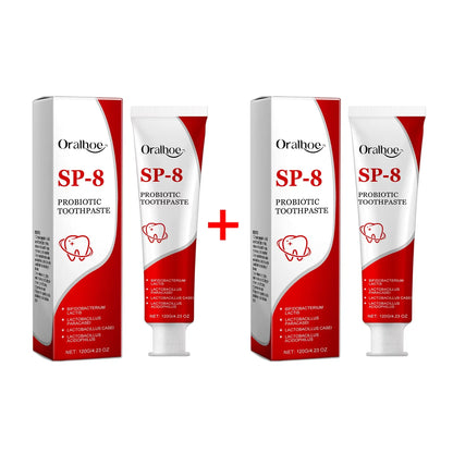 SP-8 Probiotic Whitening Toothpaste – Mint Fresh Breath, Deep Clean, Plaque & Stain Removal for Oral Hygiene