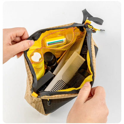 Premium Waterproof Toiletry Bag – UHMWPE Fabric Portable Travel Organizer with Large Capacity, Multi-Functional, 70g