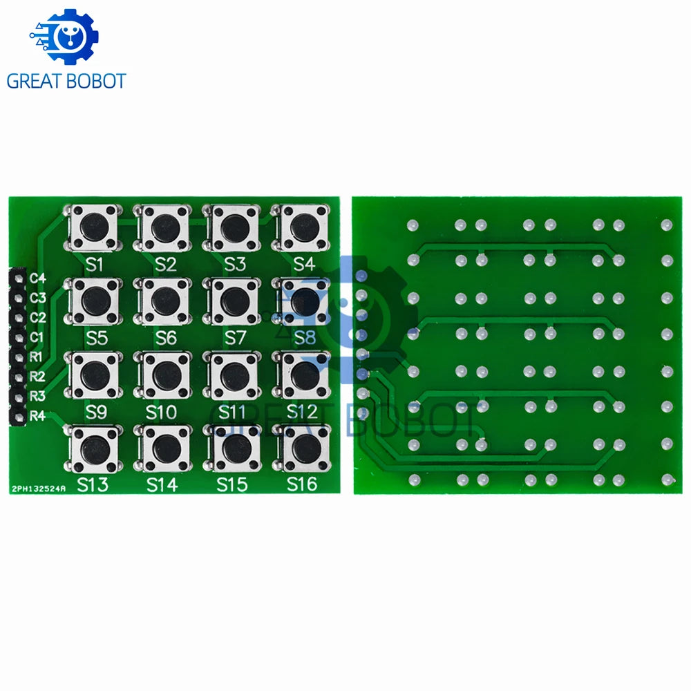 4x4 Matrix Keypad Module - 16-Key 8-Pin Button Keyboard for Arduino DIY and Breadboard Projects