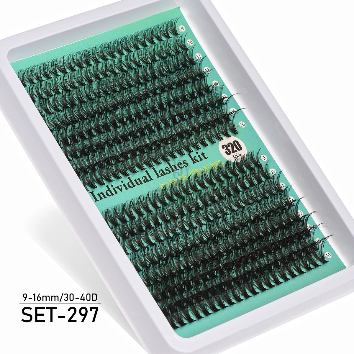 Individual Cluster Lashes – 20-100D Natural Look DIY Eyelash Extensions, 280pcs Mixed Tray Volume Lashes