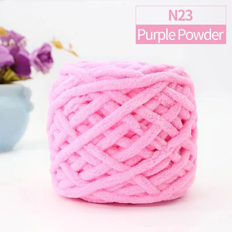 QJH Chunky Blanket Yarn – Luxury Thick Polyester Jumbo Knitting & Crochet Yarn for Blankets & Pillows, 100g Ball