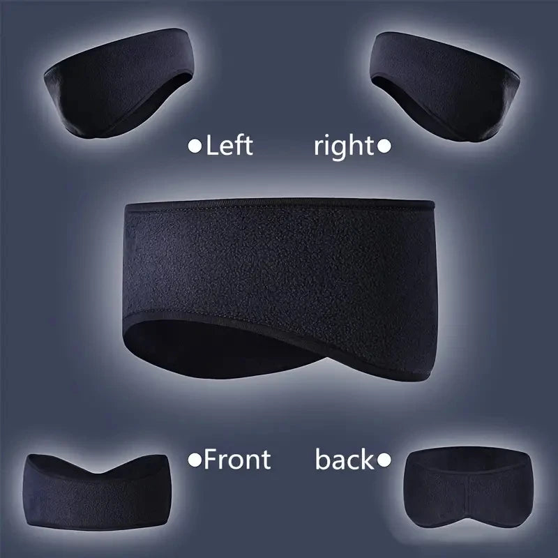 Polar Fleece Ear Warmer Headband - Winter Ear Muffs for Men and Women, Ideal for Running, Skiing and Outdoor Sports