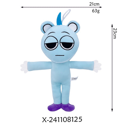 Sprunki Plush Doll Toy — Cartoon Stuffed Pillow for Kids, Birthday & Christmas Gift