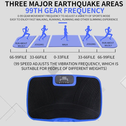 3D Whole Body Vibration Plate Machine — Silent Motor Fat Shaker with Adjustable Speed for Workout & Fitness