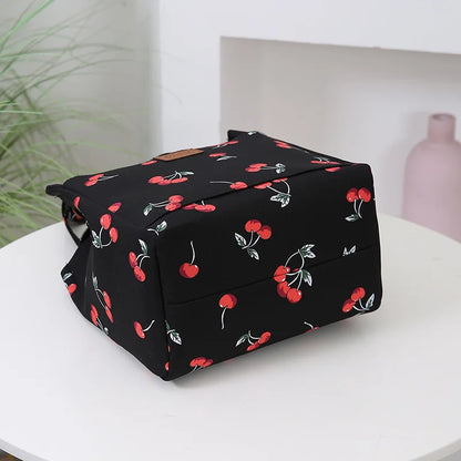 Fashionable Thickened Cotton Handbag — Large Capacity Tote, Mommy Bag, Lunch Box Storage Pouch, Commuter Handheld Bag