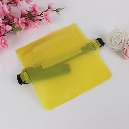 3-Layer Waterproof Phone Dry Bag - Large Transparent Underwater Protective Pouch for iPhone & Mobile Phones