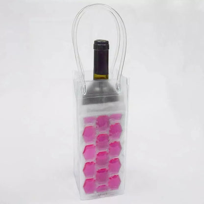 Portable Insulated Wine & Beer Tote Bag — PVC Cooler Handbag for Outdoor Use