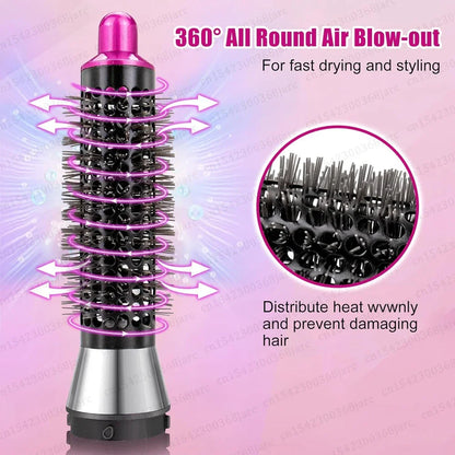 Hair Styler Nozzle for Dyson Airwrap HS01/HS05 – Multi Hair Curler & Smoothing Brush Accessory