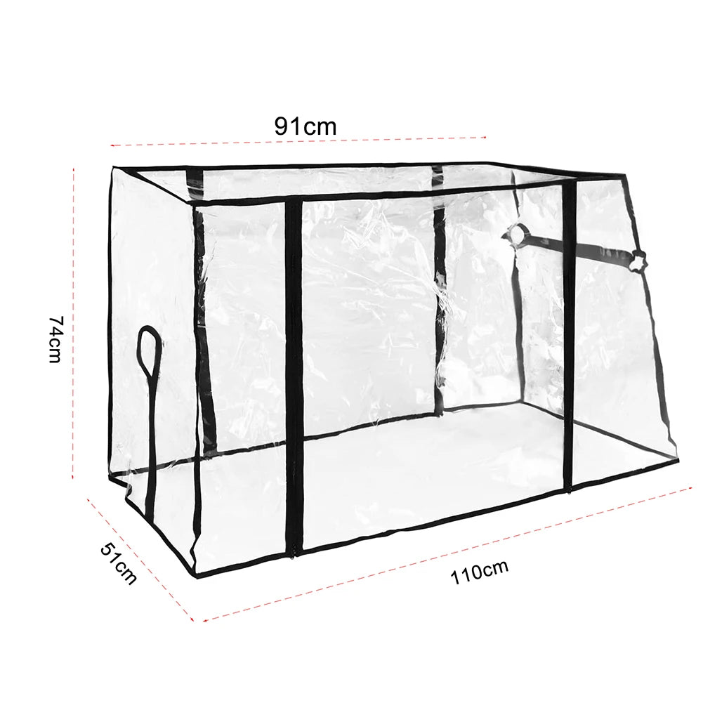 Waterproof PVC Rain Cover for Camping Trolley Folding Garden Picnic Wagon Stroller 91x51x74cm