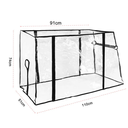 Waterproof PVC Rain Cover for Camping Trolley Folding Garden Picnic Wagon Stroller 91x51x74cm