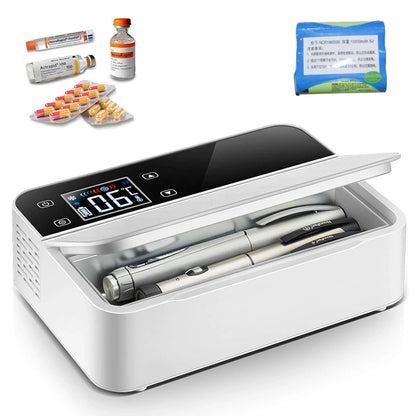 Portable Insulin & Medication Refrigerator – Small Cooler Box for Travel and Home Use
