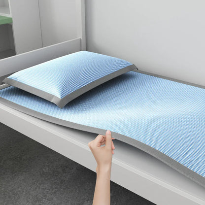 Summer Cooling Ice Silk Mat - Breathable Jacquard Sleeping Pad for Home & Travel