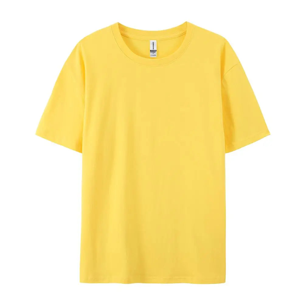 100% Cotton Solid Color T-Shirt – Unisex Short Sleeve Casual Breathable Summer Tee for Men & Women Fashion Wear