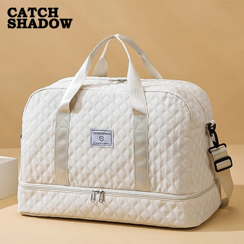 Short Trip Travel Bag – Large Capacity Waterproof Handbag with Dry & Wet Separation for Men & Women