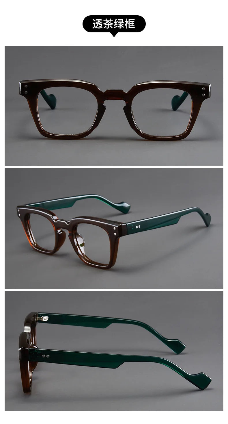 New Retro Square Frame Reading Glasses – High-Definition Printed Presbyopia Glasses for Men & Women