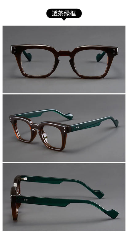 New Retro Square Frame Reading Glasses – High-Definition Printed Presbyopia Glasses for Men & Women