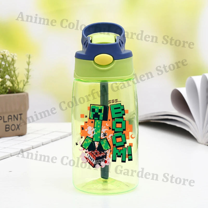 Game Theme Water Bottle - Cute Cartoon Portable Sports Cup for Boys & Girls