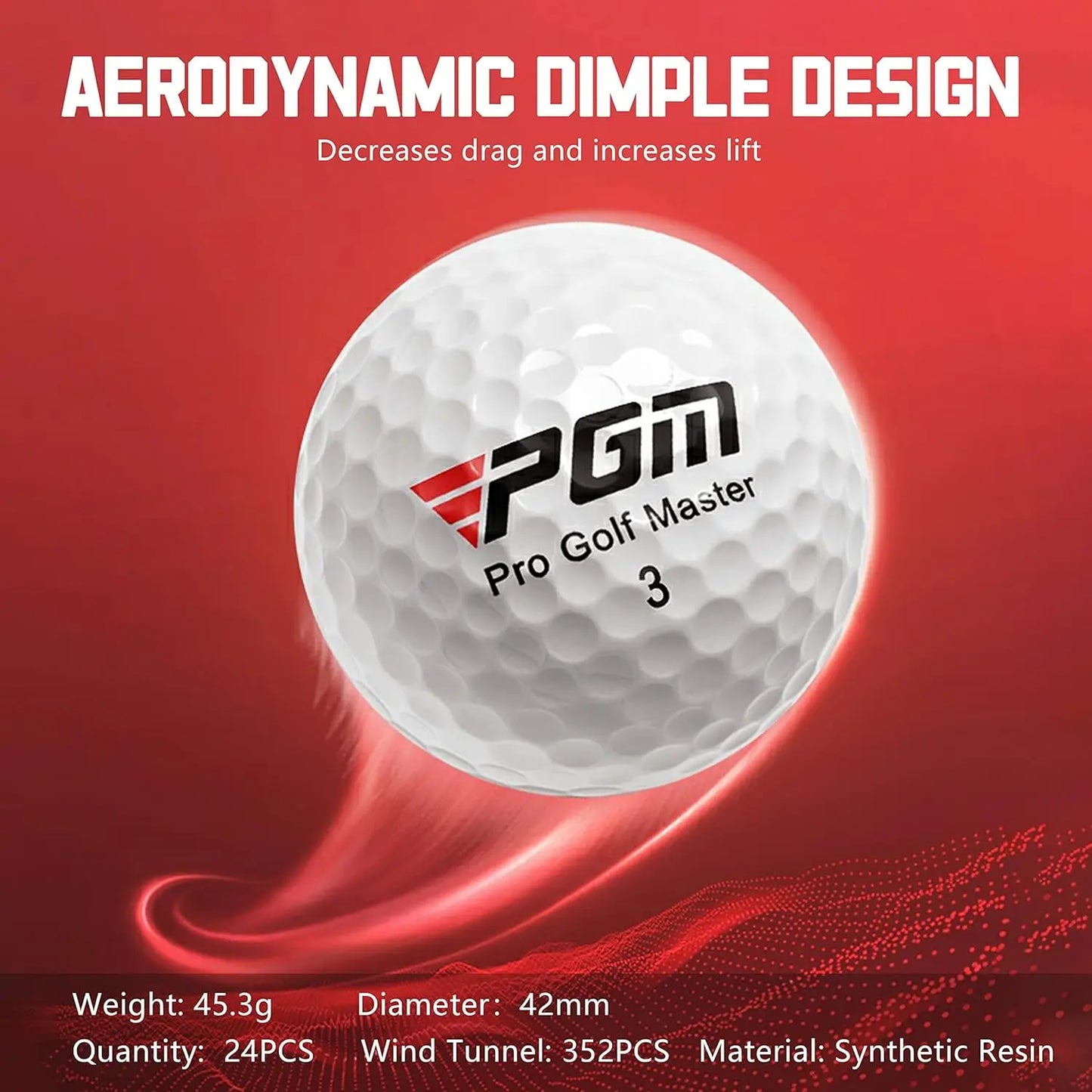Three-Layer Premium Golf Balls – Practice & Performance Golf Balls for Distance, Straight Shots, Designed for Golfers