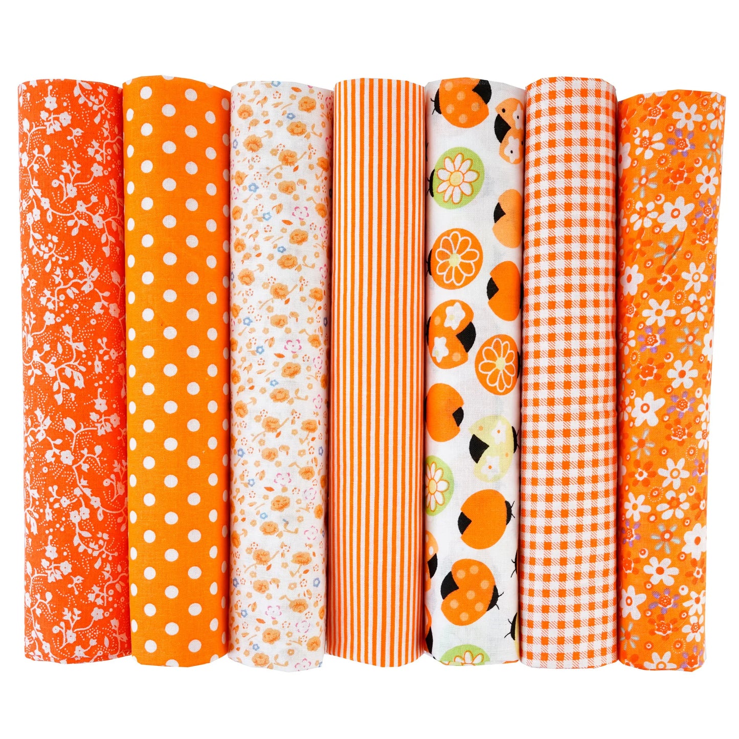 7-Piece 50x50cm Cotton Patchwork Fabric Set – Handmade Sewing Quilting Cloth for Needlework & DIY Crafts