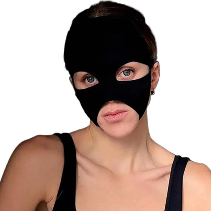 Gothic Lace & Velvet Face Mask - Halloween Masquerade Carnival Costume Headpiece