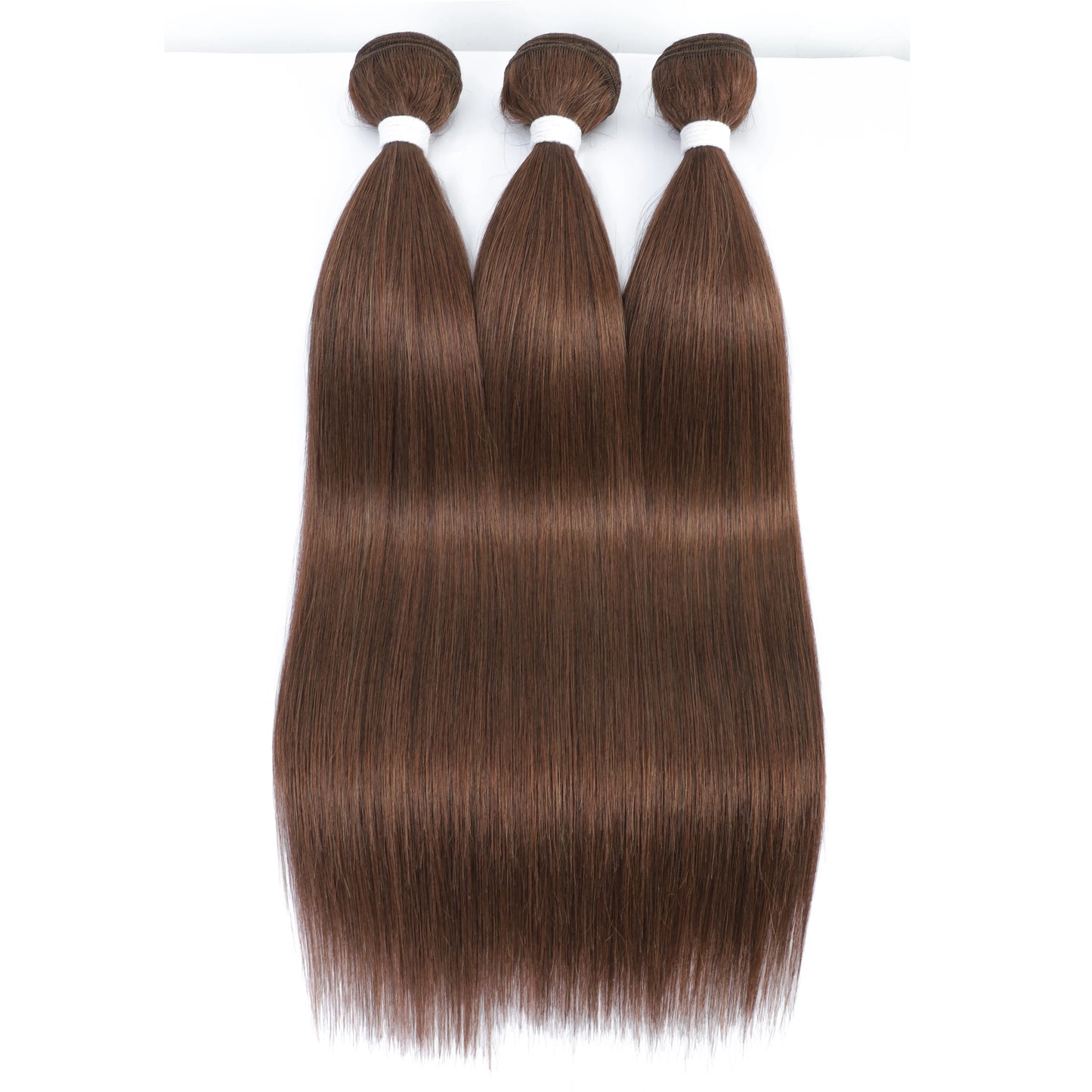26" Ombre Straight Synthetic Hair Extensions – Smooth Weaving, Full Blue Hair Bundles from Root to End