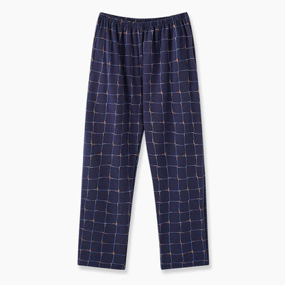 Men’s Plaid Pajama Pants - Soft Breathable Casual Lounge Trousers for Sleepwear & Nightwear