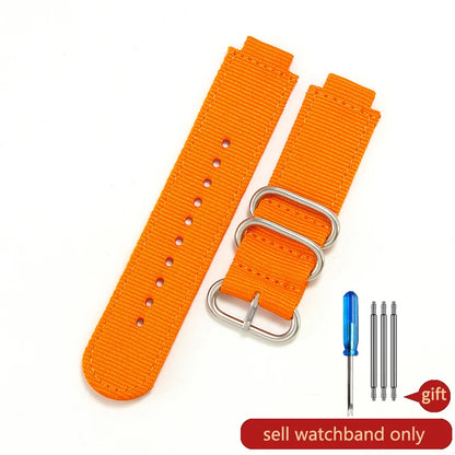 16mm Premium Nylon Canvas Watch Strap for Casio DW-5600 DW-5610 GW-B5600 - Convex Interface Replacement Wristband