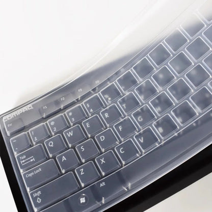 Universal Silicone Keyboard Protector - Transparent Desktop PC Keyboard Cover Film Skin with Dust & Spill Protection