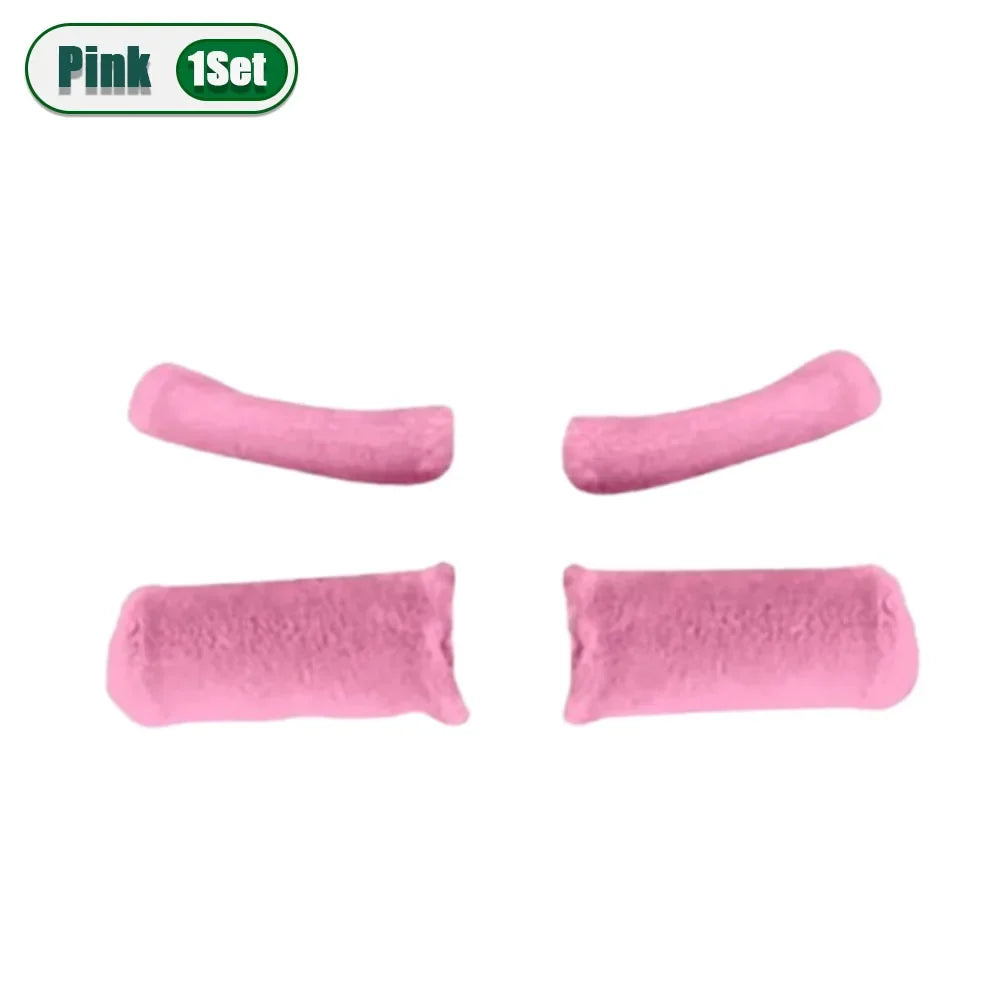 Winter Plush Handlebar Covers - Warm Non-Slip Windproof Grip Gloves for Electric Scooter, Motorcycle & Tricycle