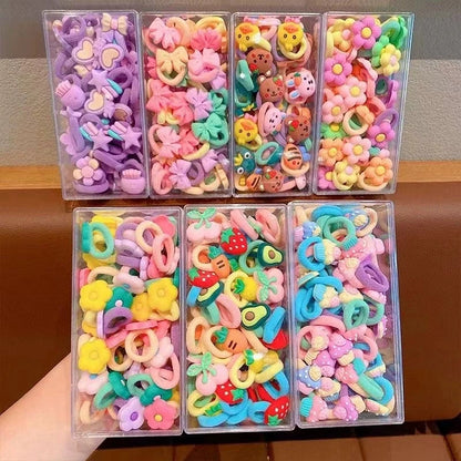 Children’s Hair Tie Rubber Bands - Gentle Elastic Hair Bands for Baby Girls and Little Girls