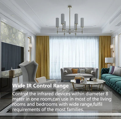 Tuya WiFi IR Remote Control - Universal Air Conditioner & TV Blaster for Smart Home, Alexa & Google Compatible