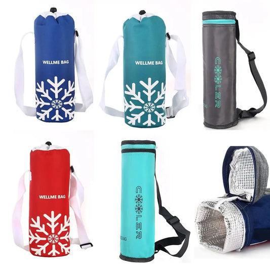 Waterproof Thermal Bottle Cover Bag - Portable Insulated Cooler Sleeve for Outdoor Sports & Travel Water Bottles