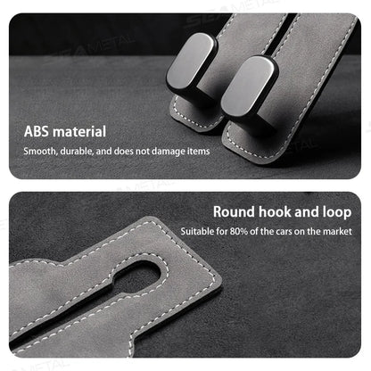 SEAMETAL Car Seat Headrest Hook – Multi-Use Back Seat Organizer & Hanger for Handbags, Purses, Bags & Clothes