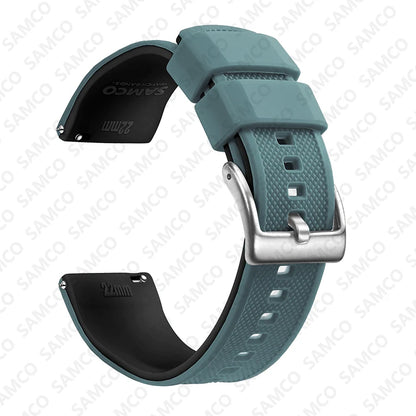 Premium Silicone Watch Band – Quick Release Rubber Strap, 18mm 20mm 22mm Replacement Watchband