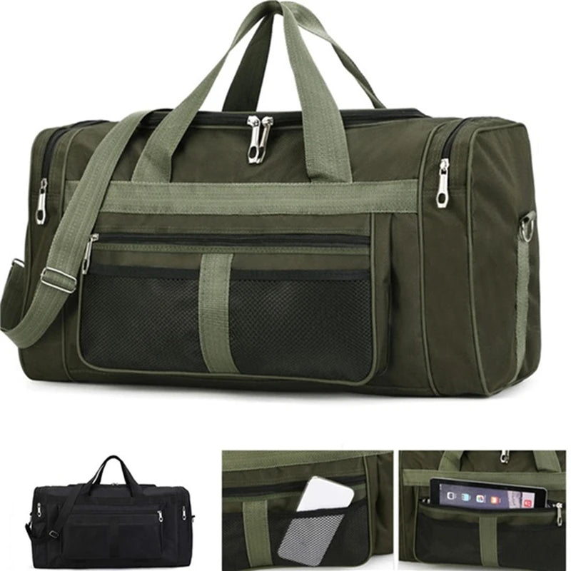 Nylon Travel Duffel Bag for Women & Men – Large Capacity Carry-On, Weekender, Gym & Overnight Sport Tote