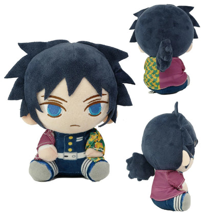 20cm Demon Slayer Plush Toys – Tomioka Giyu, Kamado Tanjirou, Nezuko & Zenitsu Anime Dolls, Perfect Gift for Women