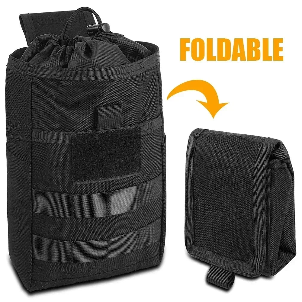 Foldable Molle Dump Pouch – Ammo Magazine Waist Pack, Hunting & EDC Utility Bag