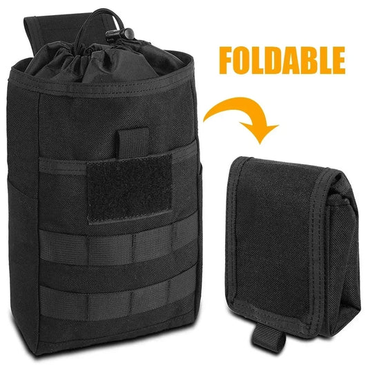 Foldable Molle Dump Pouch – Ammo Magazine Waist Pack, Hunting & EDC Utility Bag