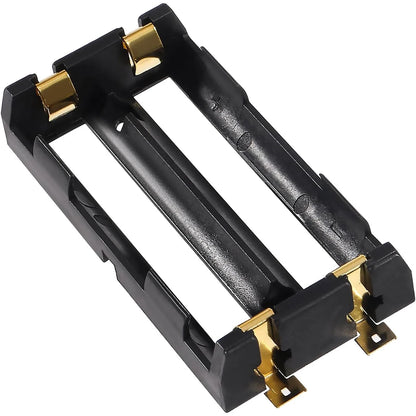 6PCS 18650 Battery Holder - 2-Slot Li-Ion Battery Clip Case with Copper Contacts Storage Box