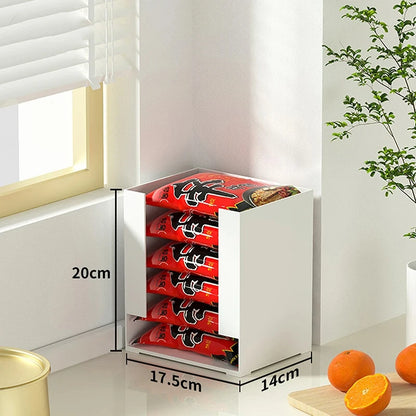 Ramen & Instant Noodle Storage Box – Multi-Function Kitchen Organizer for Cups, Tissues, Facial Masks, Tabletop Storage