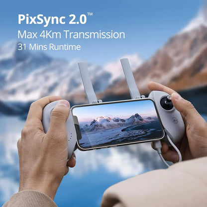 Potensic ATOM SE Drone — Under 249g GPS, Auto Return, Single-Axis Gimbal, EIS, 4KM Waypoint & Follow Me