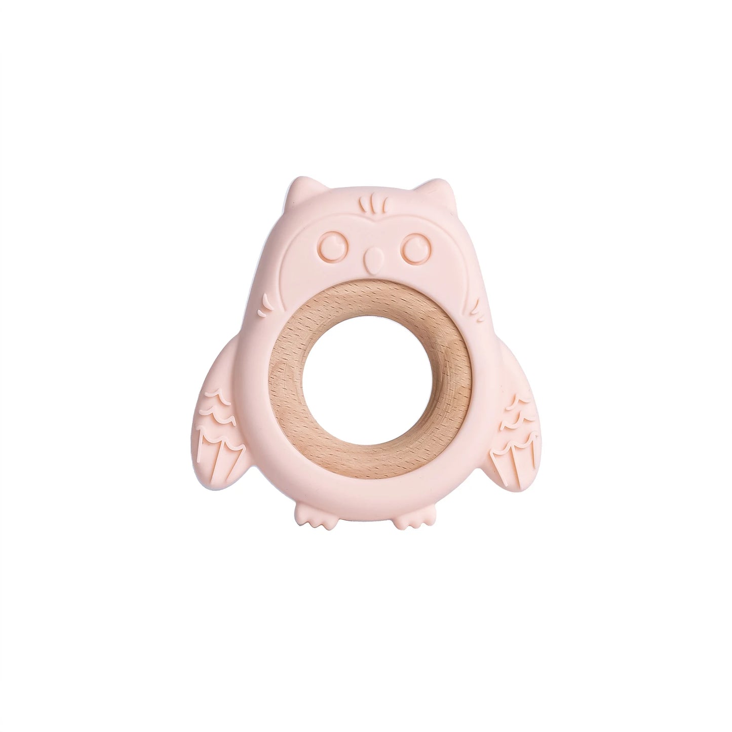 TYRY.HU Silicone Baby Teether - Cartoon Frog & Deer Teething Necklace Pendant for Infant Gum Relief Gift
